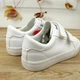 Белые кросовки для детей Apawwa (RC14 white) Размер 34, 21.5 см - изображение 6
