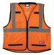 Жилет безопасности сигнальный светоотражающий Milwaukee Premium S/M Оранжевый (4058546297978) - изображение 1