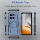 Чохол - накладка Omeve Armor Cooling with Ring для Motorola Edge 60 Fusion з магнітним кільцем blue - зображення 4