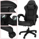 Fotel gamingowy Springos HF0035 Czarny (5908455301046) - obraz 12