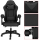 Fotel gamingowy Springos HF0035 Czarny (5908455301046) - obraz 13