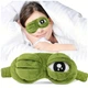 Маска для сна креативная 3D SAD FROG Green - изображение 7