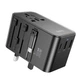 Мережевий зарядний пристрій перехідник Hoco AC18, 2 USB, Type-C, PD 35W, black - зображення 2
