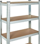 Стелаж металевий ModernHome by Multistore G12045 205 x 120 x 45 см Срібний (5905817006694) - зображення 6
