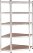 Стелаж металевий кутовий ModernHome by Multistore G9040C 180 x 90 x 40 см Срібний (5905817006717) - зображення 1