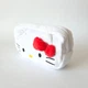Мягкий вместительный плюшевый пенал Hello Kitty для школы и офиса с молнией белый - изображение 2