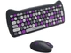 Комплект (клавіатура, миша) Canyon HSET-W6 Kitty Edition Violet (CNS-HSETW6VT) - изображение 4