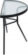 Stolik kawowy ModernHome by Multistore szklany półokrągły Czarny G-377 (5904265073777) - obraz 2