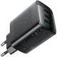 Быстрое зарядное устройство 67Вт с технологией GaN и Power Delivery, 2xUSB-C, 1xUSB-A, черный - изображение 4