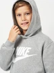Подростковое теплое худи на флисе для мальчика Nike FD2988-063 L 147-158 см Dark Grey Heather/White (196606977683) - изображение 4