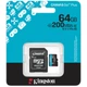 Карта памяти Kingston 64GB microSDXC сlass 10 UHS-I U3 V30 A2 Canvas Go Plus G4 (SDCG4/64GB) - изображение 3