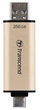 Flash Drive Transcend JetFlash 930C 256GB USB 3.2/Type-C Gold-Black (TS256GJF930C) - изображение 3