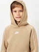 Детский теплый спортивный костюм (худи + штаны) для мальчика Nike HQ9318-297 M 137-147 см Beige Parachute/Beige Parachute/White (198482255855) - изображение 5