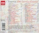 Музичний CD диск Various – Essential 20th Century Classics (2cd) (Фірмовий) - изображение 2