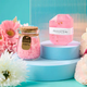 Подарочный Spa Box Lesko 0222 Pink из 7 предметов термостакан мыло бомбочка соль для ванны свеча открытка - изображение 2