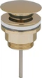 Донный клапан для раковины VBI BRUSHED GOLD click-clack универсальный - изображение 1
