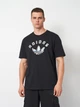 Футболка хлопковая длинная мужская Adidas Originals Graphic JX3090 M Черная (4068809540994) - изображение 1