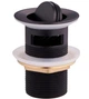 Донный клапан для раковины MEXEN BLACK поворотный с переливом * - изображение 1