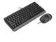Комплект (клавіатура + миша) A4Tech Fstyler F1110 Grey - изображение 4