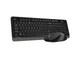 Комплект (клавіатура + миша) A4Tech Fstyler FG1010S Black/Grey - зображення 4