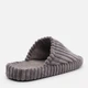 Женские домашние тапочки утепленные меховые с открытым носком FX shoes Лотос 7505 39 25 см Димчастые (2820000022691) - изображение 5
