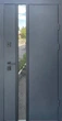 Вхідні двері Qdoors Стріт Норд 850*2040мм вулиця Антрацит (RAL 7021) / Біле дерево - зображення 1