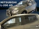 Дефлекторы окон ветровики Mitsubishi L200 double cab 4D 15- вставные 4шт Heko Митсубиси Л200 АМ0054666 - изображение 1