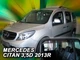 Дефлекторы окон ветровики MERCEDES CITAN W415 3d 5d 12- вставные 4шт Heko Мерседес Ситан АМ0022750 - изображение 1