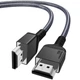 Кабель Maxonar HDMI 2.1 48Gbps 8K@60Hz, 4K@120Hz 1м silver (MH8K0) - зображення 1