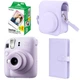 Подарочный набор камера мгновенной печати Fujifilm Instax Mini 12 Lilac Purple /Чехол/Фотоальбом (108 фото)/Фотобумага (20 снимков) + Подарочная упаковка - изображение 1