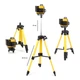 Лазерний нівелір 3D/4D з високою точністю і штативом XPRO 3.7V 5AH жовтий (46356-_1846) - изображение 10