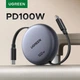 Кабель UGREEN L531 USB-C to USB-C PD100W Fast Charging Retractable для швидкого заряджання iPhone 17 16 15 Pro Max висувний 1m Black (65904) - зображення 9