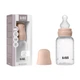 Пластикова дитяча пляшечка BIBS Baby Bottle Round Silicone 150 мл Slow Flow (повільний потік) Blush - изображение 1