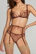 Комплект Agent Provocateur Lorna (бюстгальтер 32D+ слипы 2) кофейно-розовый - изображение 1