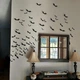 Украшение Halloween Bats 3D Pvc on The Wall Stickers Scary Props (Комплект 12шт) Black - изображение 6