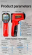 Инфракрасный термометр Aneng TH202, 2хААА, 12:1 (-50-600℃) black - изображение 3