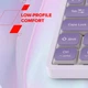 Klawiatura przewodowa Canyon OnType 10 TKL Low Profile USB Violet (CNS-HKB10V) - obraz 6