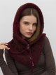 Капор женский Malisa Капучіно 5-8068-CM-23 One Size Бордовый - изображение 2