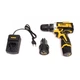 Набір акумуляторного інструменту Mini Grinder + Шуруповерт 12V 2АКБ Жовтий TOOLSET-12Y (098w) - зображення 2