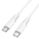 Кабель USB Type-C to USB Type-C / Провод юсб тайп си на юсб тайп си для быстрой зарядки и передачи данных 60W 1м White - изображение 3