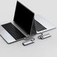 USB-Хаб Baseus USB-C Metal Gleam Series 5in1 Gray (CAHUB-CX0G) - зображення 4