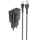 СЗУ Hoco C88A Star round 2.4A (2USB-A) + кабель USB to Type-C Черный - изображение 1