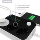 Фільтр живлення ColorWay CW-CHE36B 3 розетки, 6 USB, 1.8 м, чорний - зображення 3