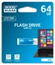 Флеш-накопитель USB 64GB GOODRAM UCU2 (Cube) Blue (UCU2-0640B0R11) - изображение 2