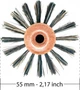 Кругла щітка з червоного дерева TEK Salone Mahogany Wood Roll Brush Boar Bristles з посиленою натуральною щетиною 21.5х5.5 см (8021293068302) - зображення 2