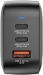 Мережевий зарядний пристрій Verbatim Travel Mini GaN 70W Black (0023942322290) - зображення 2