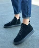 Ботинки на шнуровке анатомические из натуральной замши черного цвета размер 40 (167201) - изображение 5
