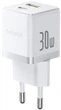 Мережевий зарядний пристрій Baseus Palm Fast Charger 30W EU Moon White Mini USB-C to USB-C cable (P1011160A213-01) - изображение 2
