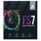 Кулер для корпуса 1stPlayer FS7 Black (FS7-BK-1IN1) - изображение 9
