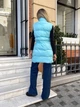 Жіночий подовженний демісезонний жилет Uaclothes 48-50 Блакитний (like34847-152671371) - изображение 4